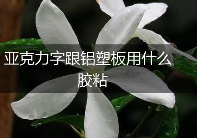 亚克力字跟铝塑板用什么胶粘
