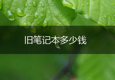 旧笔记本多少钱