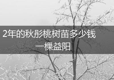 2年的秋彤桃树苗多少钱一棵益阳