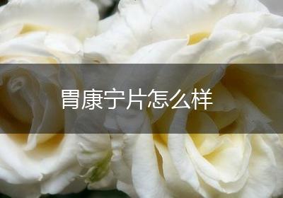 胃康宁片怎么样