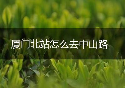 厦门北站怎么去中山路