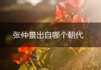 张仲景出自哪个朝代