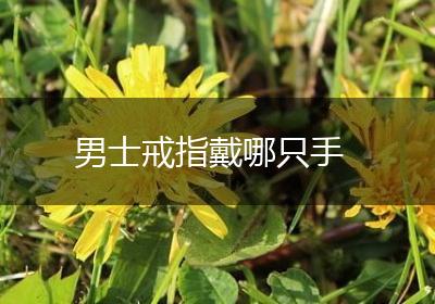 男士戒指戴哪只手