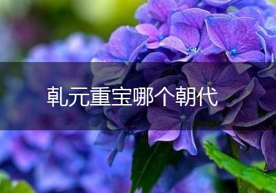 乹元重宝哪个朝代