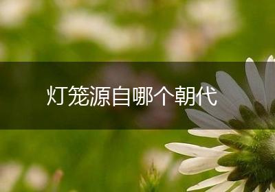 灯笼源自哪个朝代