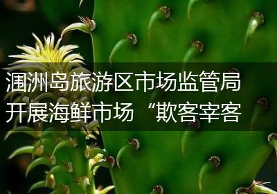 涠洲岛旅游区市场监管局开展海鲜市场“欺客宰客”专项整治行动 回应网民关切