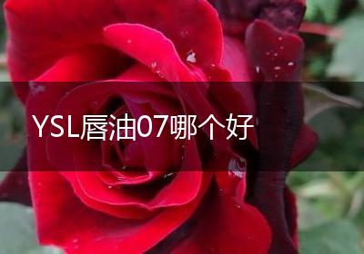 YSL唇油07哪个好