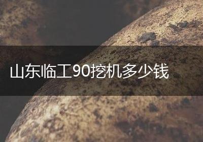 山东临工90挖机多少钱