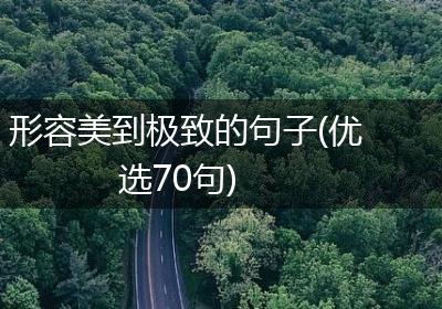 形容美到极致的句子(优选70句)