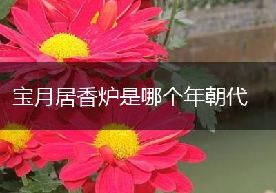 宝月居香炉是哪个年朝代