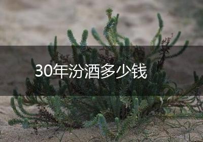30年汾酒多少钱