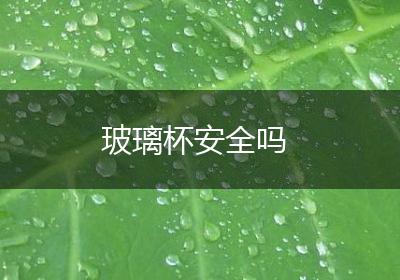 玻璃杯安全吗