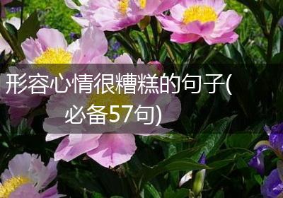 形容心情很糟糕的句子(必备57句)