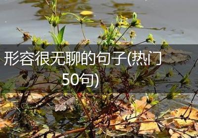 形容很无聊的句子(热门50句)
