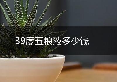 39度五粮液多少钱
