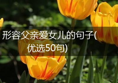 形容父亲爱女儿的句子(优选50句)
