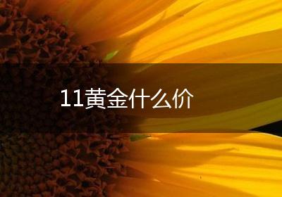 11黄金什么价