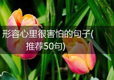 形容心里很害怕的句子(推荐50句)