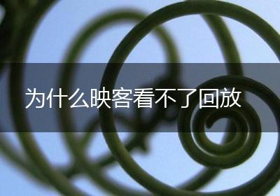为什么映客看不了回放