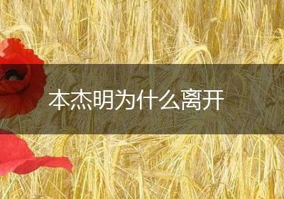本杰明为什么离开
