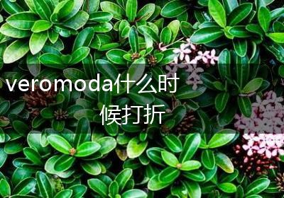 veromoda什么时候打折