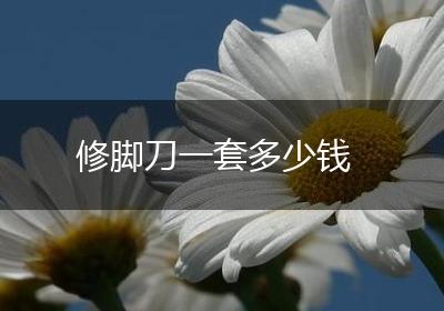 修脚刀一套多少钱