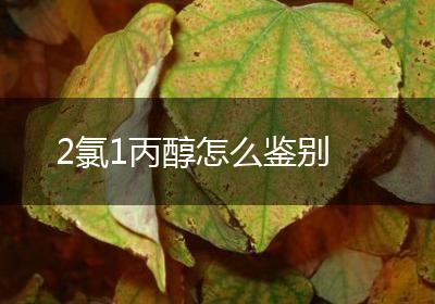 2氯1丙醇怎么鉴别