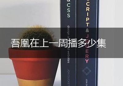 吾凰在上一周播多少集