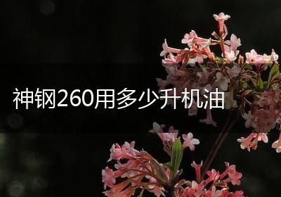 神钢260用多少升机油
