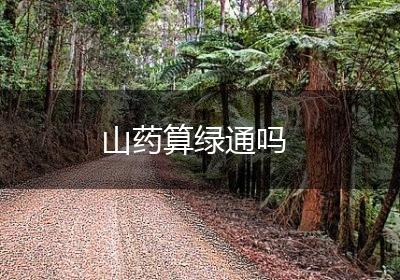 山药算绿通吗