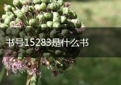 书号15283是什么书
