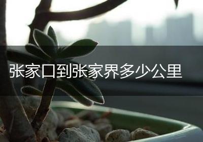 张家口到张家界多少公里