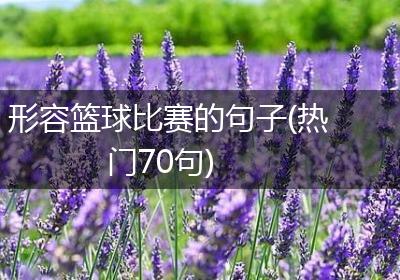 形容篮球比赛的句子(热门70句)