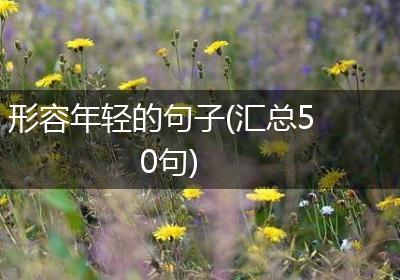 形容年轻的句子(汇总50句)