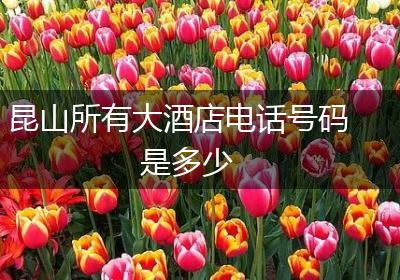 昆山所有大酒店电话号码是多少