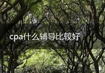 cpa什么辅导比较好