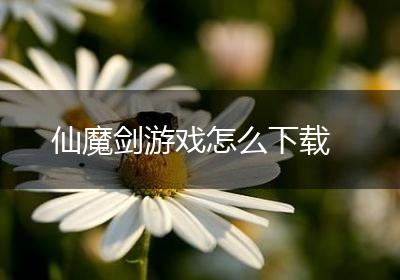 仙魔剑游戏怎么下载
