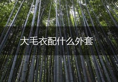 大毛衣配什么外套