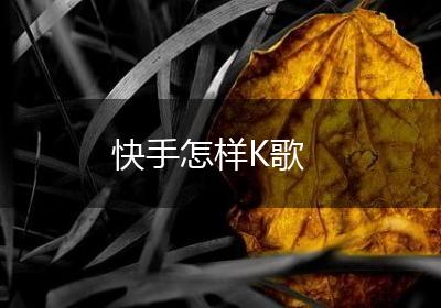 快手怎样K歌