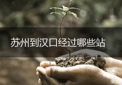 苏州到汉口经过哪些站