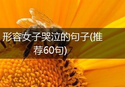 形容女子哭泣的句子(推荐60句)