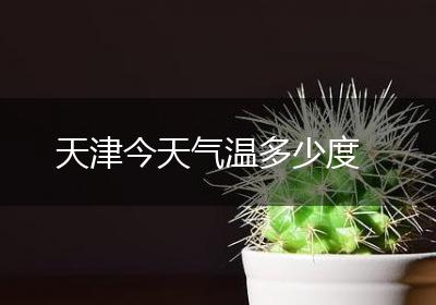 天津今天气温多少度