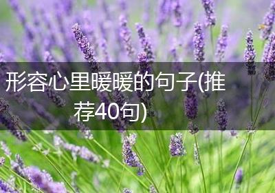 形容心里暖暖的句子(推荐40句)