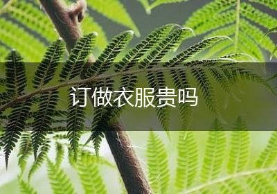 订做衣服贵吗