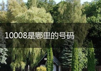 10008是哪里的号码