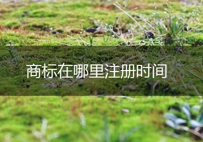 商标在哪里注册时间