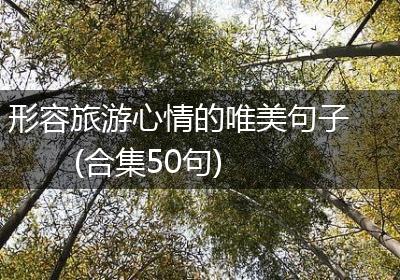 形容旅游心情的唯美句子(合集50句)