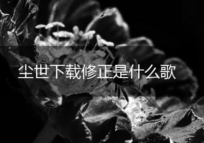 尘世下载修正是什么歌