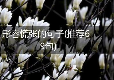 形容慌张的句子(推荐69句)