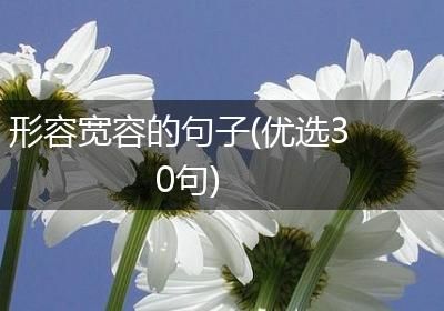 形容宽容的句子(优选30句)
